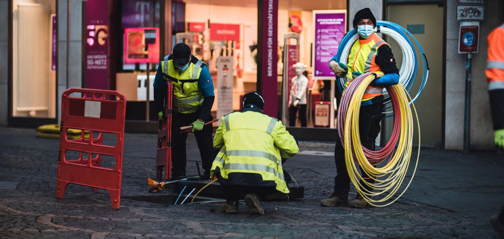Fibre install wide